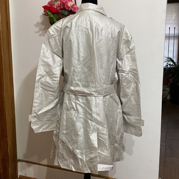 NIB ORIGINAL ANTTHONY Coat 3Xsz snake silver patterned fully lined - Picture 2 of 11